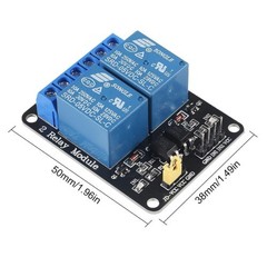6PCS Solid State Relay Module 5V 2 Channel High Low Level T Size: 5V 2-CHANNEL