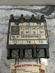 GE RELAY CR153DA074BLA, 40 AMP CONTACTOR 24 V COIL55-B31H (17BB3
