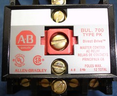 New Allen Bradley Control Relay 700PK800A1 BUL 700 Type PK 8 Pole 20 amp