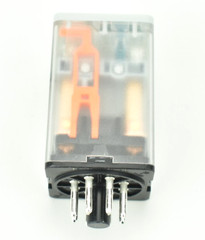 Dayton 1EGY6A DPDT Octal Plug-In Relay 24VDC Coil 10A 8-Pin LED Test Button