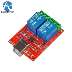 2 Channel USB Relay Module DC 5V Programmable Computer Control For Smart Home