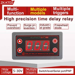 1X DC 5-12V 24V 30V LED Digital Timing Trigger Cycle Timer Delay Relay Module