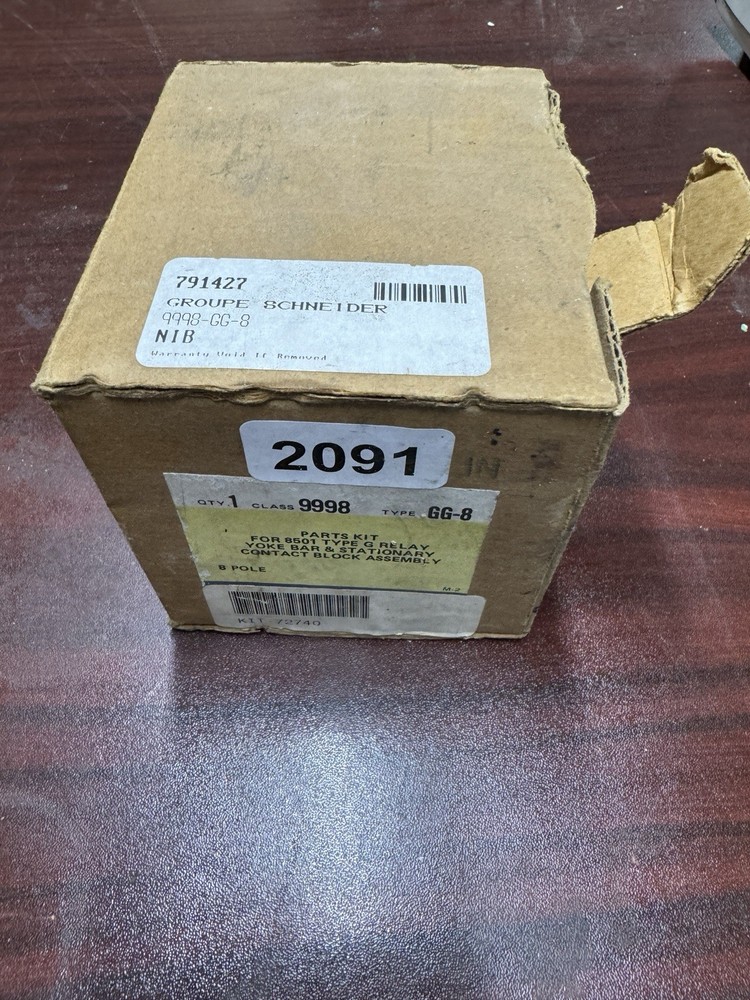 9998GG8 9998 GG-8 Square D Parts Kit for 8501 G Relay 8 Pole New in box