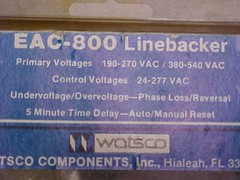 * WATSCO EAC-800 LINEBACKER RELAY SWITCH … ZA-238