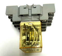 IDEC POWER RELAY RH4B-U DC24V 4 POLES RH SERIES 10A W/ SOCKET SH4B-05 10A 300V