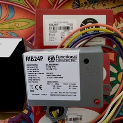 RIB RIB24P Enclosed Relay DPDT 8-Pin 24V AC/DC Coil 20A LED Indicator