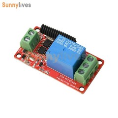 DC 5V 12V 24V Wireless Remote Control Receiver Switch Relay Module 1CH 433MHz