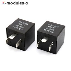 DC12V 24V 180W Car Flasher Relay Turn Signal 3-Pin Car Motorcycle Steering Relay