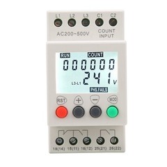 JVR800-2 Voltage Protection Relay,Under Over Voltage Protector 3 Phase Voltage M