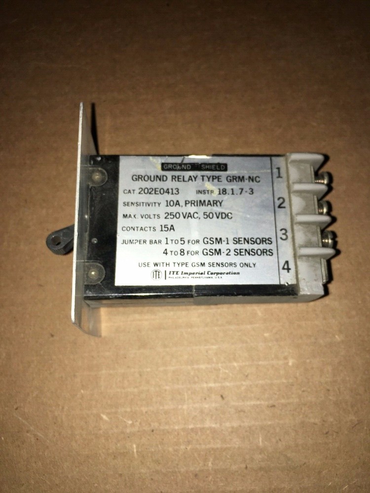 202E0413 ITE GRM-NC Ground Relay CHIPPED