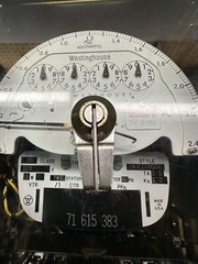 Westinghouse 280C209G02 Two-Stator Watthour Meter Type D4B-2FM 120V 3W See pics