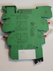 Phoenix Contact PLC-BSC-24DC/21 Relay Base 2966016 w/ 2961105 Relay (LOT OF 2)