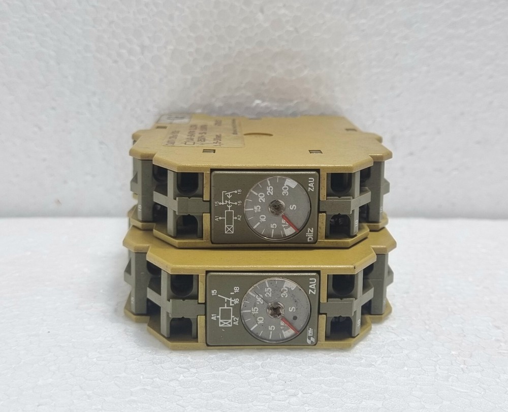 Pilz ZAU Time Relay ZAUV/30s/1UZ 110-240V 1,5-30sec. – Lot Of 2pcs