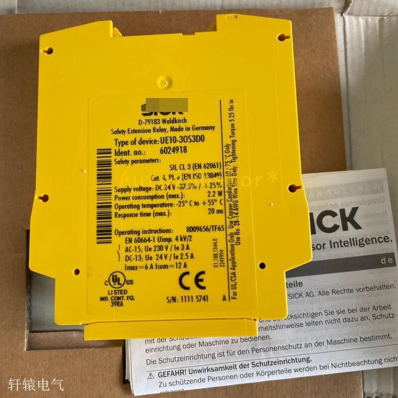 brand new UE10-30S3D0 order No. 6024918 safety relay