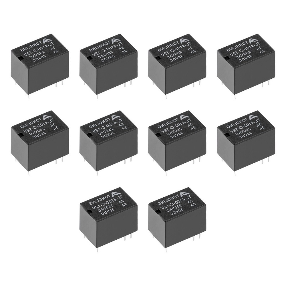 10pcs TL-4100-C-12V DC 12V Coil SPDT 6 Pin PCB Electromagnetic Power Relay NO+NC