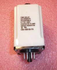 QTY (1) CB-1001B-70 POTTER & BRUMFIELD TIME DELAY RELAY 8 PIN PLUG-IN USED