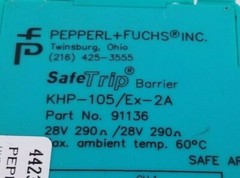 Pepperl Fuchs, KHP-105/EX-2A / KHP105EX2A, # 91136, Intrinsic Safety Barrier