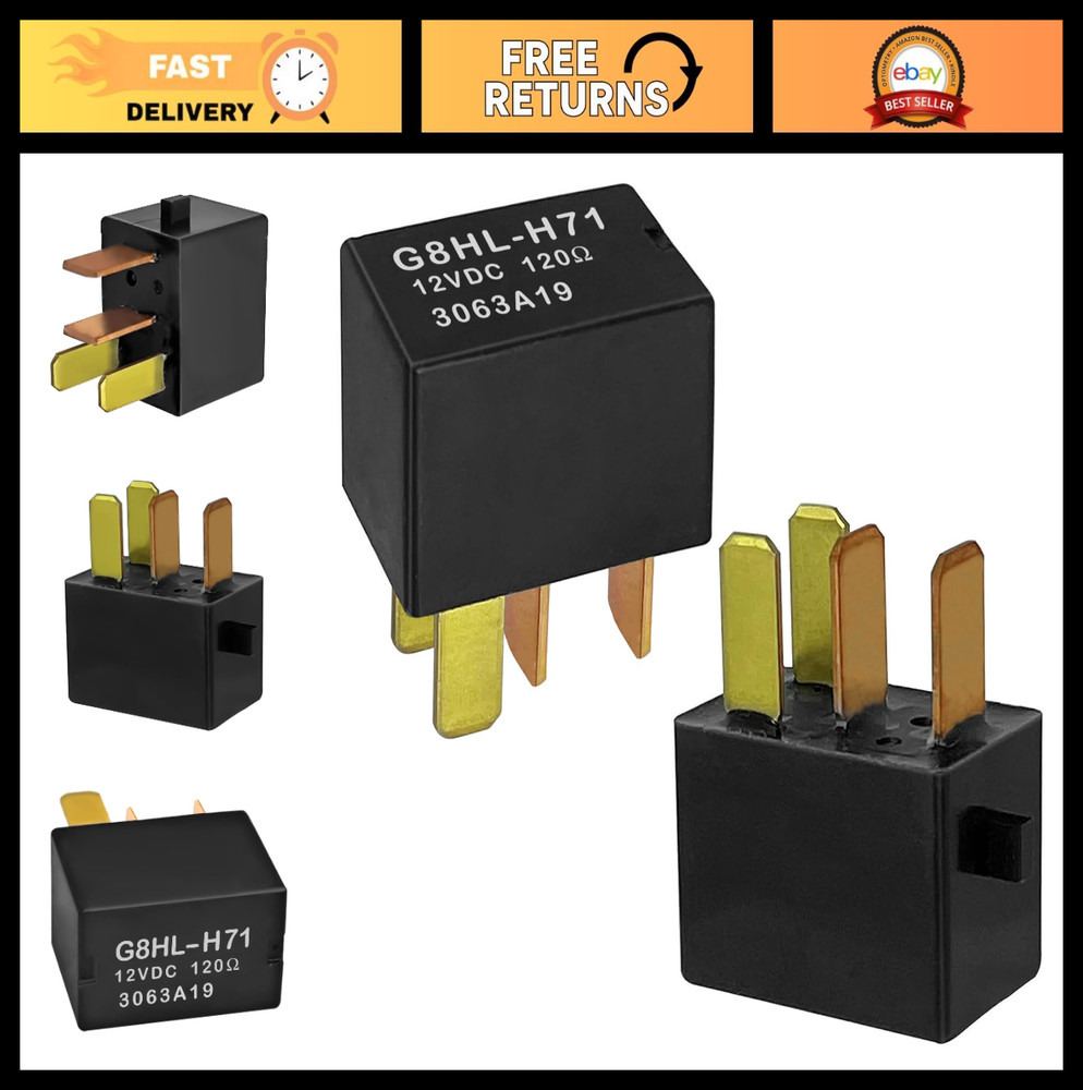 Set of 2 Automotive Relays 12VDC – Compatible with Honda Accord, Civic, Acura MD