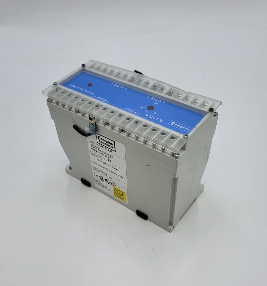 Crompton Instruments 256-PLLU Protector Relay 5 Amp 250 Volt 50/60Hz 24 Volt DC