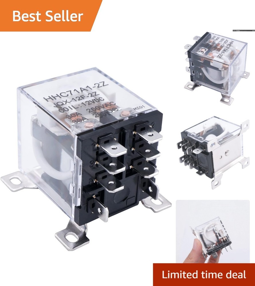 Compact 8-Pin 30A Relay – DPDT Configuration for Ultimate Control at 12V