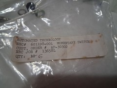 6 Count – ALCOSWITCH MPS103F PC MOUNT /SOLDER PUSHBUTTON SWITCH ON-(ON) 125V 3A