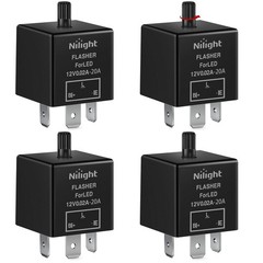 4PCS Flasher Relay Adjustable 3 Pin CF13 JL-02 Electronic Blinker Relay 12V 1…