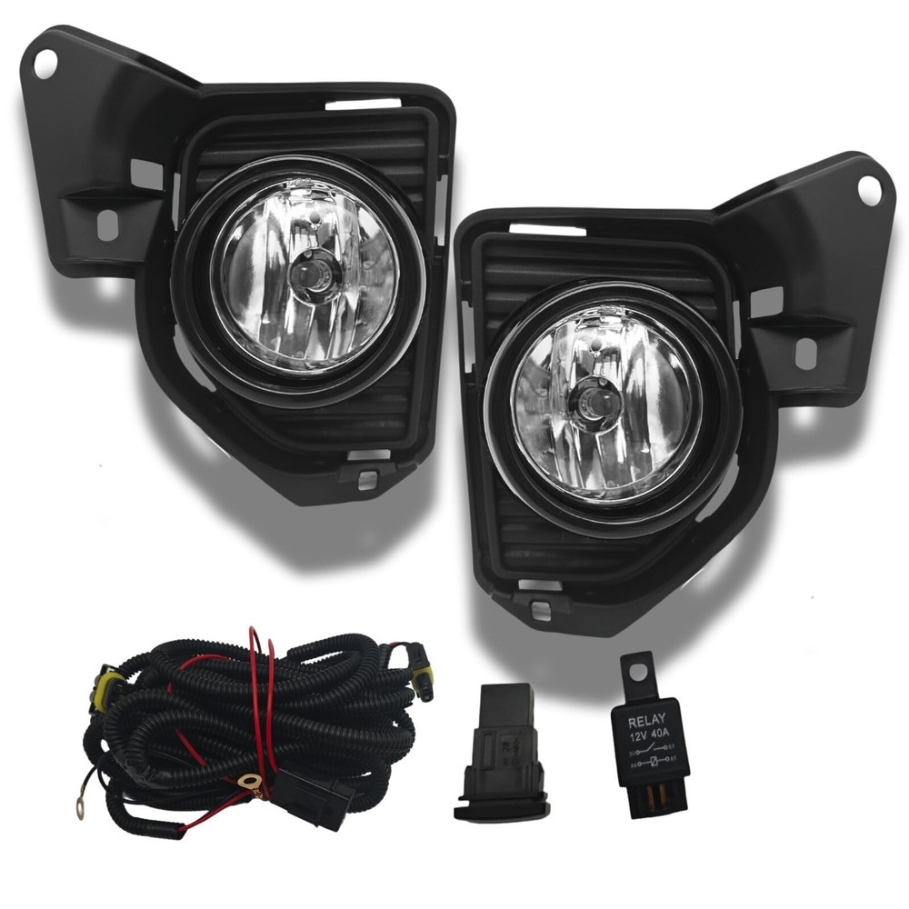 Hiace 2014-2018 Halogen Fog Lights Assembly Kit with Wiring Harness + Switch