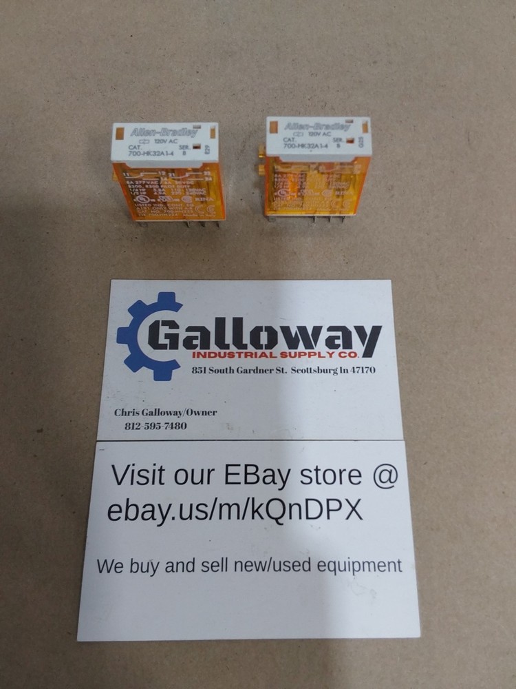 2pcs Allen-Bradley 700-HK32A1-4 Series B Control Relay Accessory