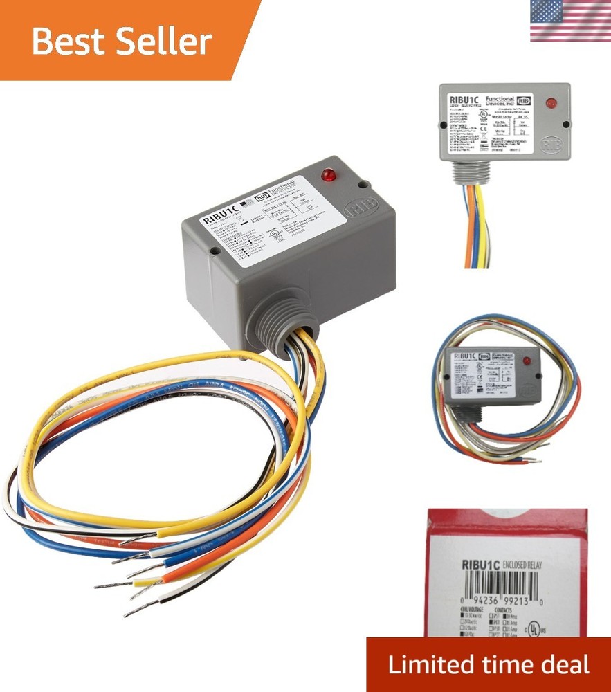 Compact and Efficient 10 Amp SPDT Relay for Track Mounting – 10-120 VAC/DC