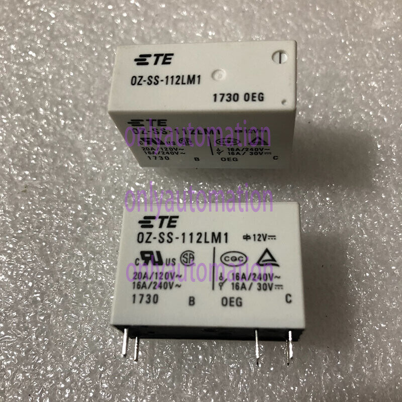 10Pcs TYCO OZ-SS-112LM1F 12VDC Power Relay 6Pins 16A~