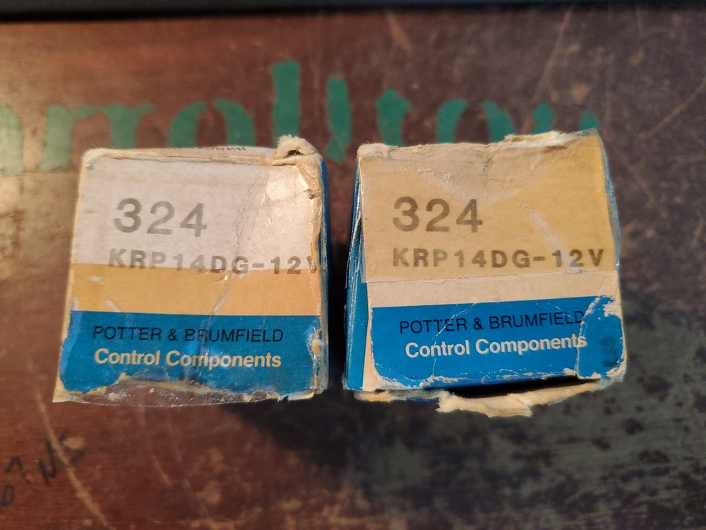 (2-PCS) POTTER & BRUMSFIELD KRP14DG 12VDC RELAY (TA27MS)