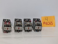 Lot of 4 Square D Class 8501 Type X Series A Industrial Control Relay, 12 pole
