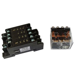 2PC Mind HH64P-FL 24VDC Relay with TP614X 10A 250VAC Socket