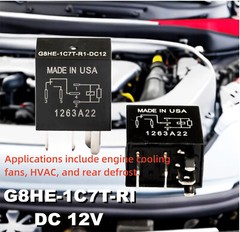 Lots of For OMRON G8HE-1C7T-R1-DC12 High Current Automobile Relays DC12V 5-Pins