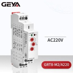 1pcs GEYA GRT8-M2 time relay AC220V power-on delay disconnection controller