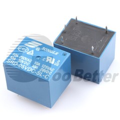 Mini Songle Relay SPDT SRD-03V 05V 09V 12V 24V 48VDC-SL-A -SL-C 4-Pin 5-Pins PCB