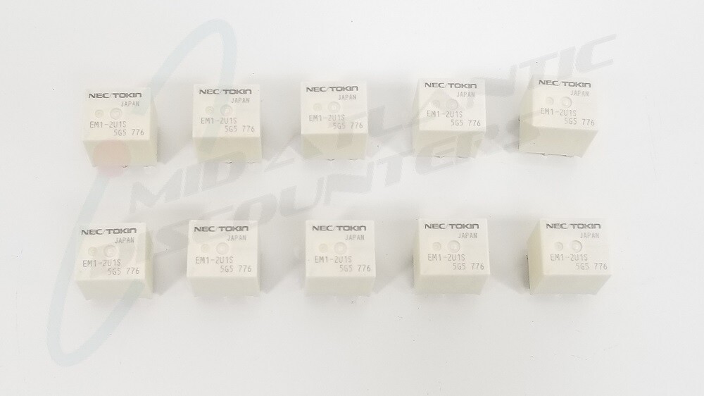 10 NEC/TOKIN EM1-2U1S Automotive Relays Lamps Heaters Fans USA Seller