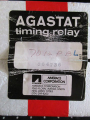 Agastat 7012PBL Timing Relay. Coil 125VDC Time: .5-5 Seconds. Open Box