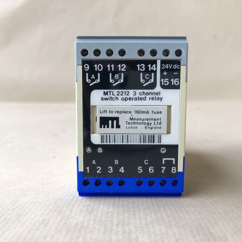 MTL 2212 SWITCH OPERATED RELAY 3-CHANNEL