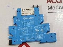 Lot of 3X Finder 93.01.0.024 Relay With Socket 34.51.7.024.0010