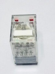 MY4N-DC24S Omron Electromechanical Relay 4PDT 24VDC 5A 28×21.5×36 mm Thru-Hole