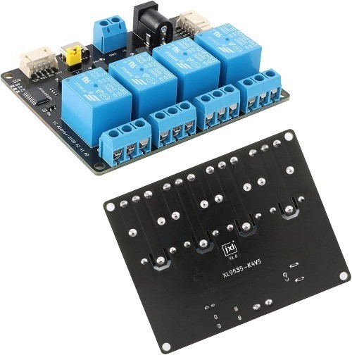 XL9535 K4V5 4 Channel Expandable Relay Module, 5V Power Suppl Color: 4 Channel