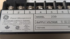 General Electric motor protection relay 250VAC 10A 239