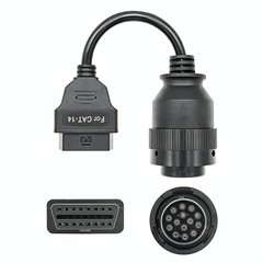 14 Pin to 16 Pin OBD2 Adapter Cable for Caterpillar Cat ET3 Truck Diagnostic