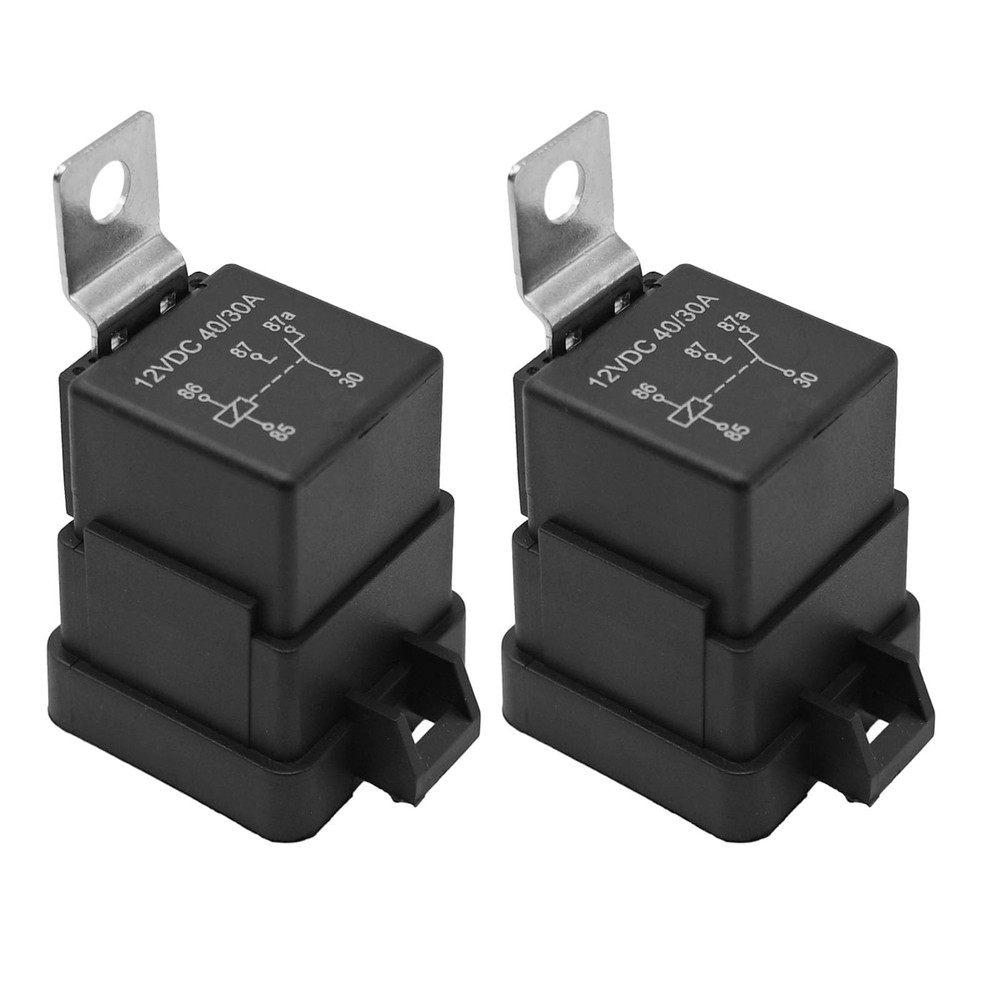 Saihisday 2Pcs Electrical Relay 12V 5 Terminals Waterproof