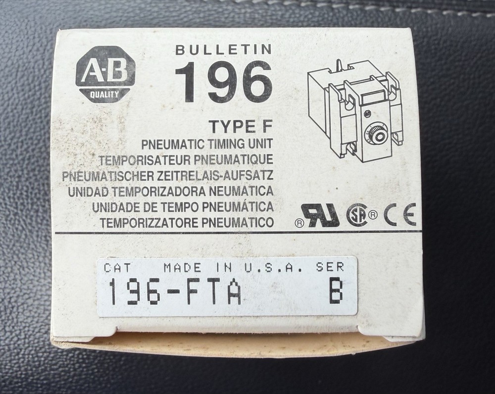 Allen-Bradley 196-FTA Relay On Delay time Timer Module