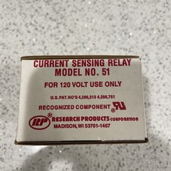 Aprilaire Model No. 51 Current Sensing Relay 120VAC 50 W 686720000515