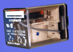 TE Connectivity (TE) Schrack 8 pin Relay CAD 11A10/110 to 120 VAC Coil DPDT NEW