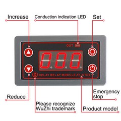 1X DC 5-12V 24V 30V LED Digital Timing Trigger Cycle Timer Delay Relay Module