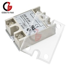 2PCS Transparent Clear Hard Plastic Cover for SSR Single Phase Solid State Relay